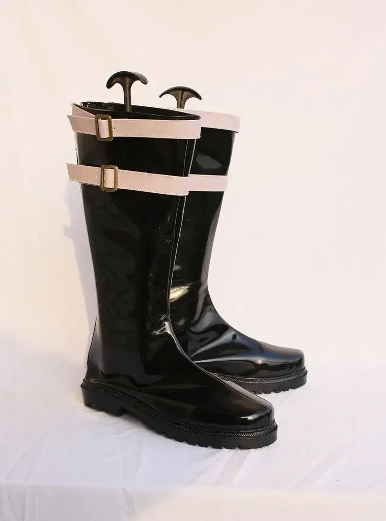 One Piece Dracule Mihawk Cosplay Shoes Black Boots