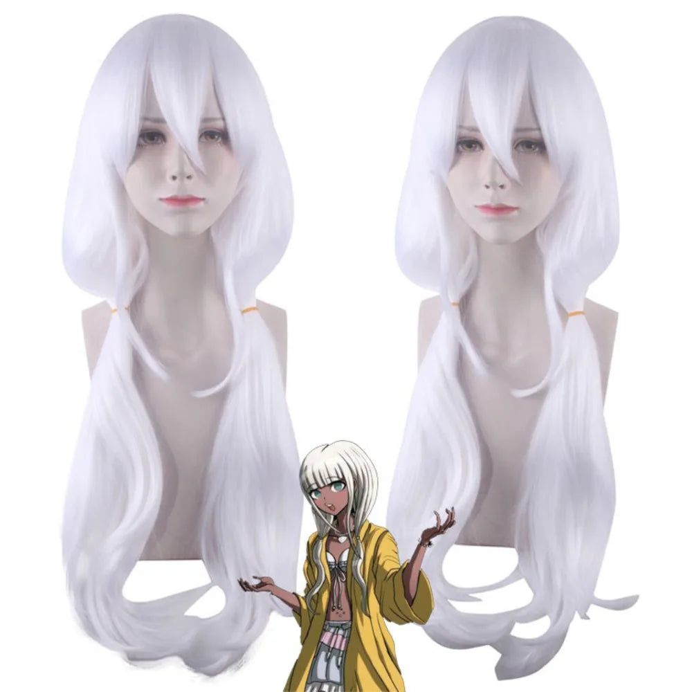 Danganronpa V3 Cosplay Wig Set Angie Yonaga White Hair Sonia Nevermind Tsumugi Shirogane Mikan Tsumiki
