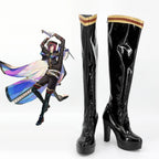 Touken Ranbu Omokage Cosplay Boots Black High Heel Shoes Custom Made