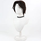 Overwatch McCree Cassidy Cosplay Wig Short Curly Brown Hair