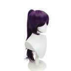 Perruque de Cosplay Yoruichi Shihoin à l'eau de Javel, cheveux violets pour ensemble de costumes 