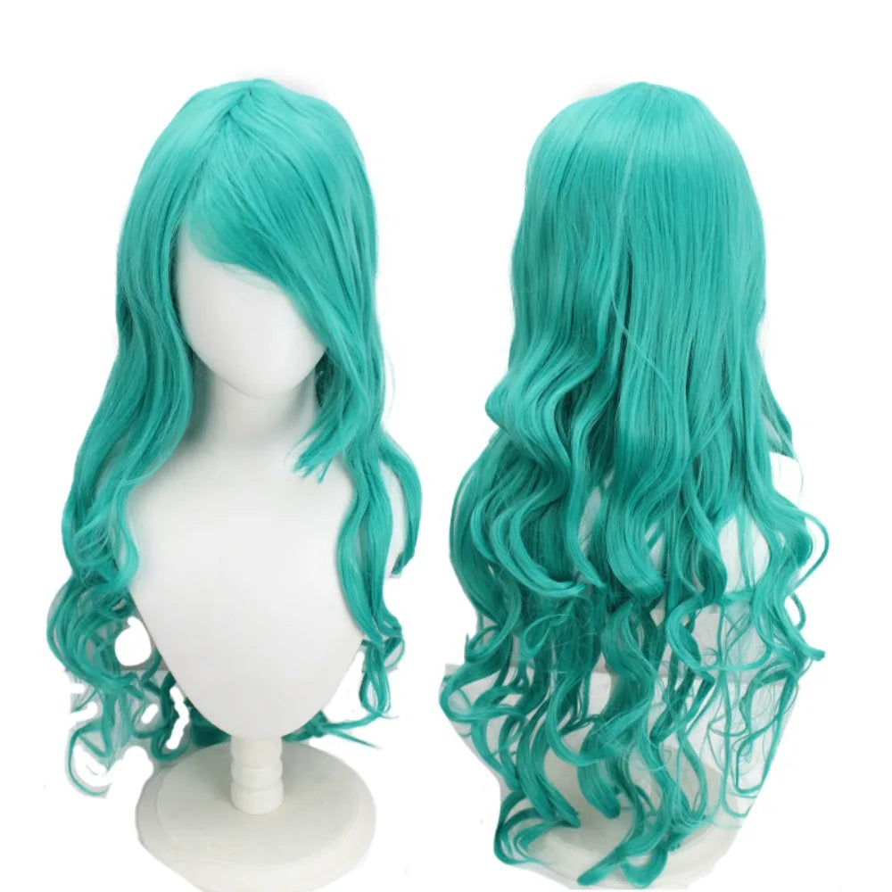 Bleach Nelliel Tu Odelschwanck Cosplay Wig Green Long Curly Hair
