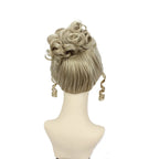 Perruque de cosplay Cendrillon, cheveux blonds bouclés 