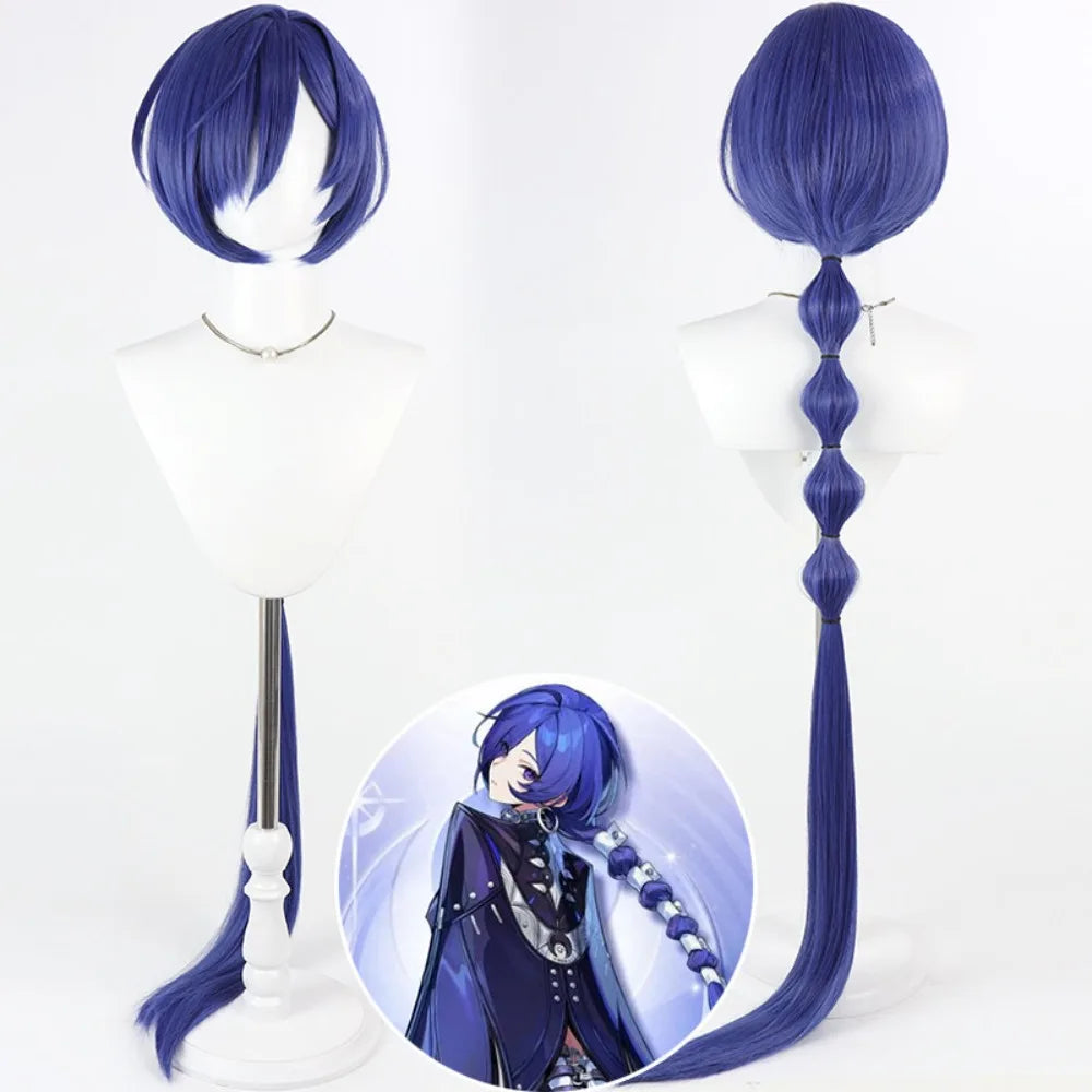 Zenless Zone Zero Promia Cosplay Wig Blue Styled Hair
