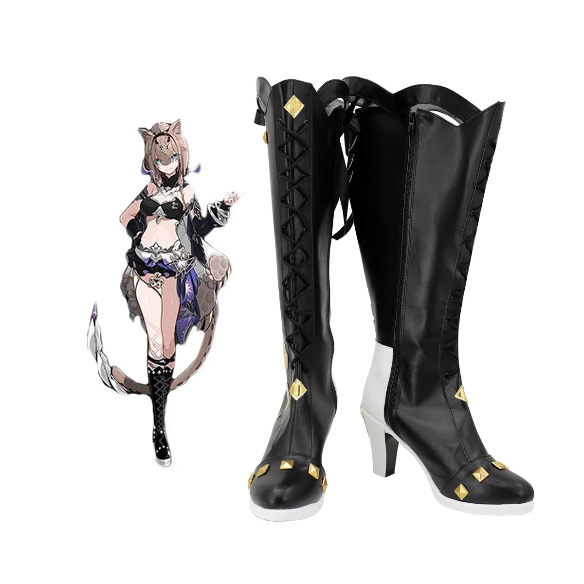 Honkai Impact 3 Pardofelis Cosplay Boots Customized Shoes