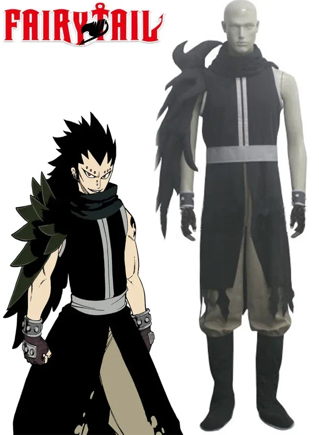 Fairy Tail Gajeel Redfox 7 Years Later Cosplay Costume Full Set