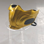 Mortal Kombat Sub-Zero Scorpion Half Face Mask Golden Ninja Cosplay Prop