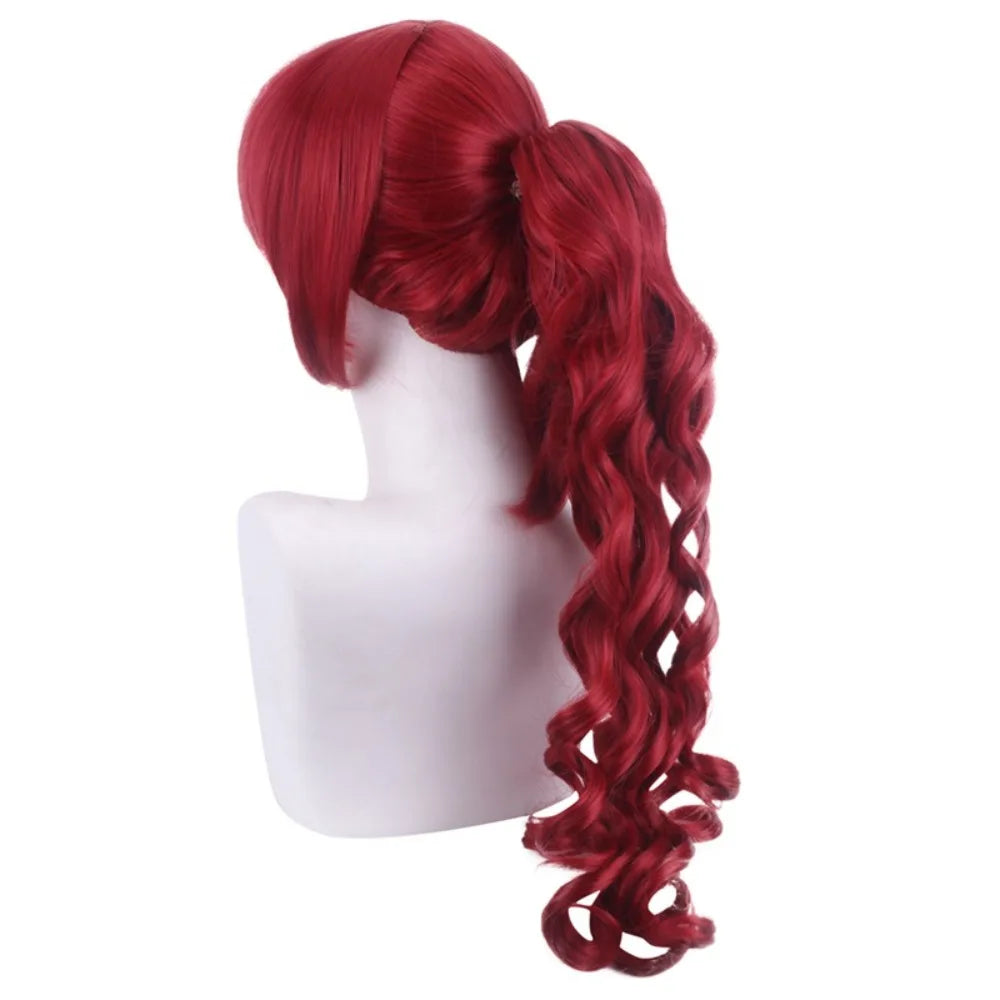 Persona5 Royal Kasumi Yoshizawa Cosplay Wig Red Wavy Long Hair
