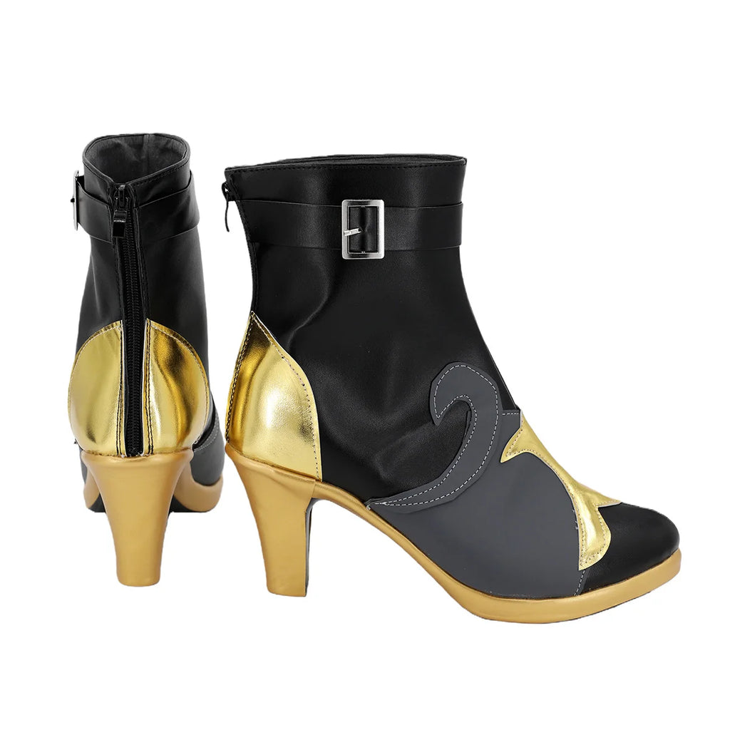 Genshin Impact Neuvillette Cosplay Shoes High Heel Boots
