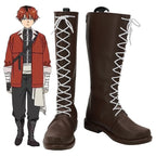 Frieren Beyond Journey's End Stark Cosplay Boots Brown Shoes