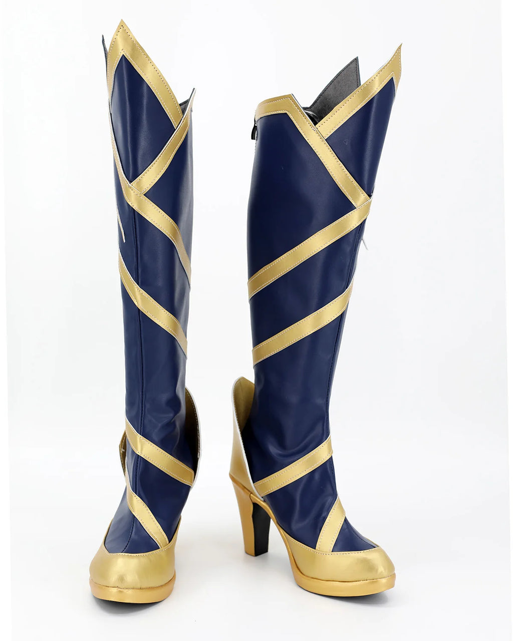 LOL League of Legends Coven Ahri Cosplay Shoes High Heel Blue Boots