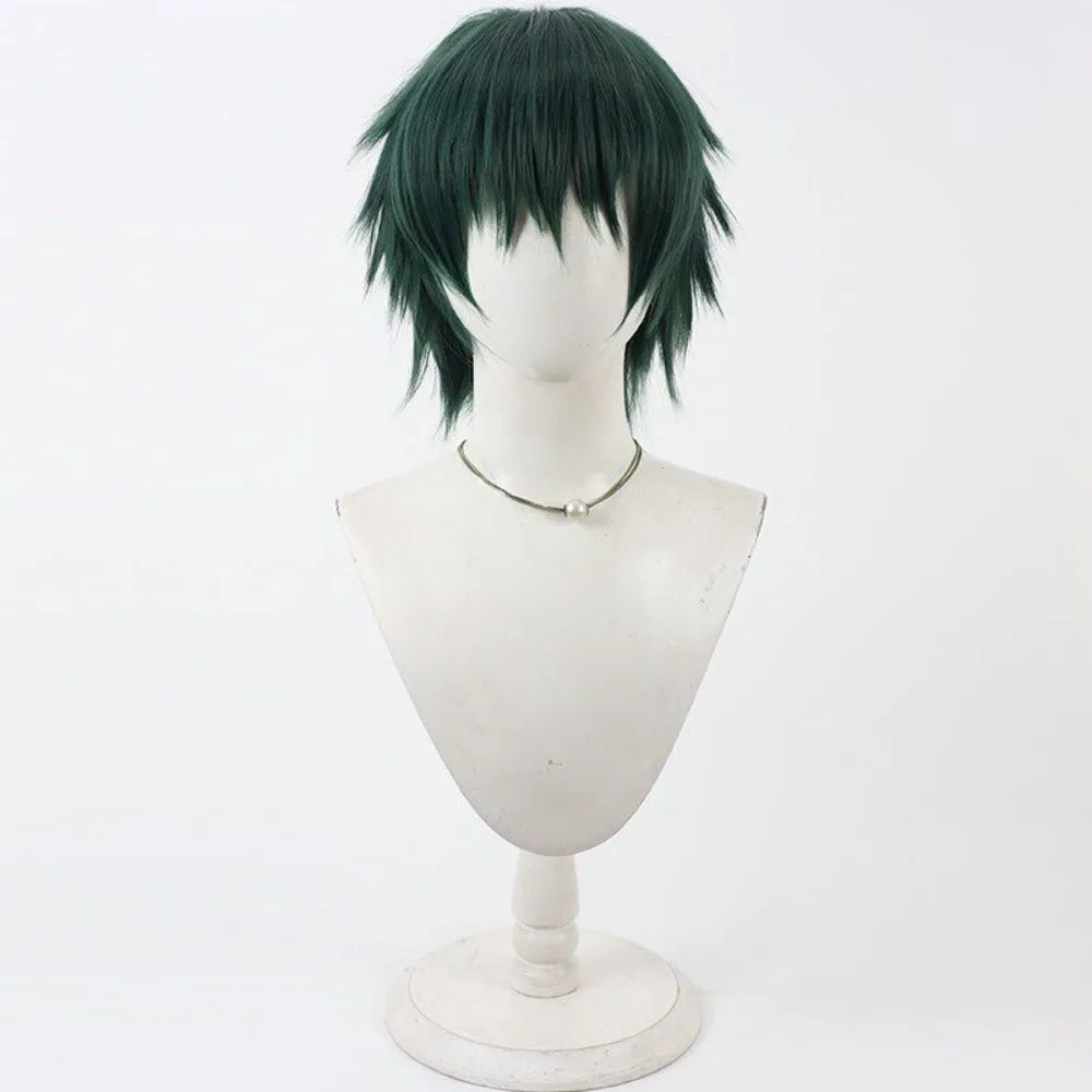 Jujutsu Kaisen Zenin Maki Cosplay Wig Season 3 Dark Green Short Hair