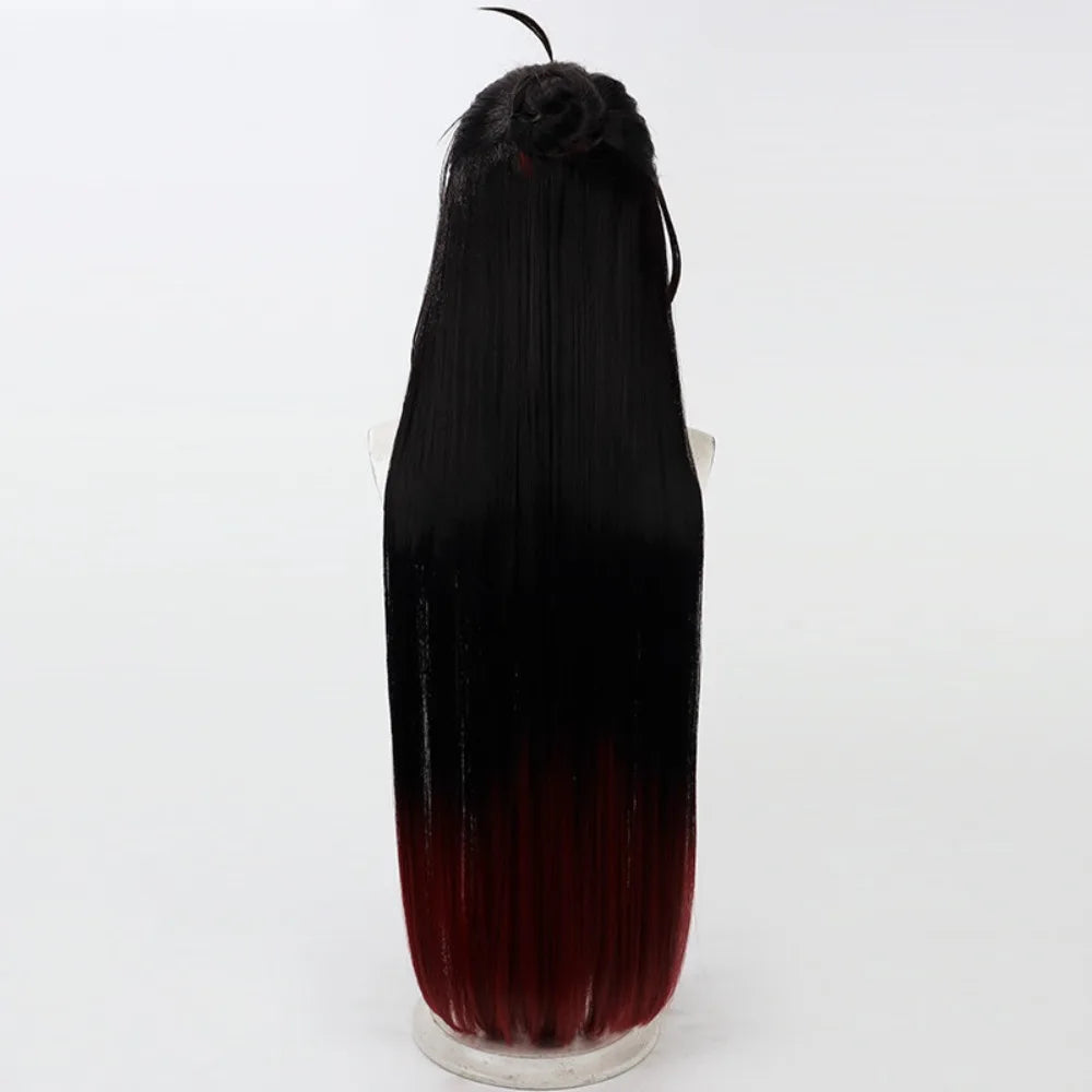 Honkai Star Rail Lingsha Cosplay Wig Black Hair