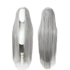 Final Fantasy VII FF7 Sephiroth Cosplay Wig Silver Grey Long Straight Hair
