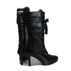 Honkai Star Rail Saber Cosplay Shoes High Heel Custom Made Black Boots