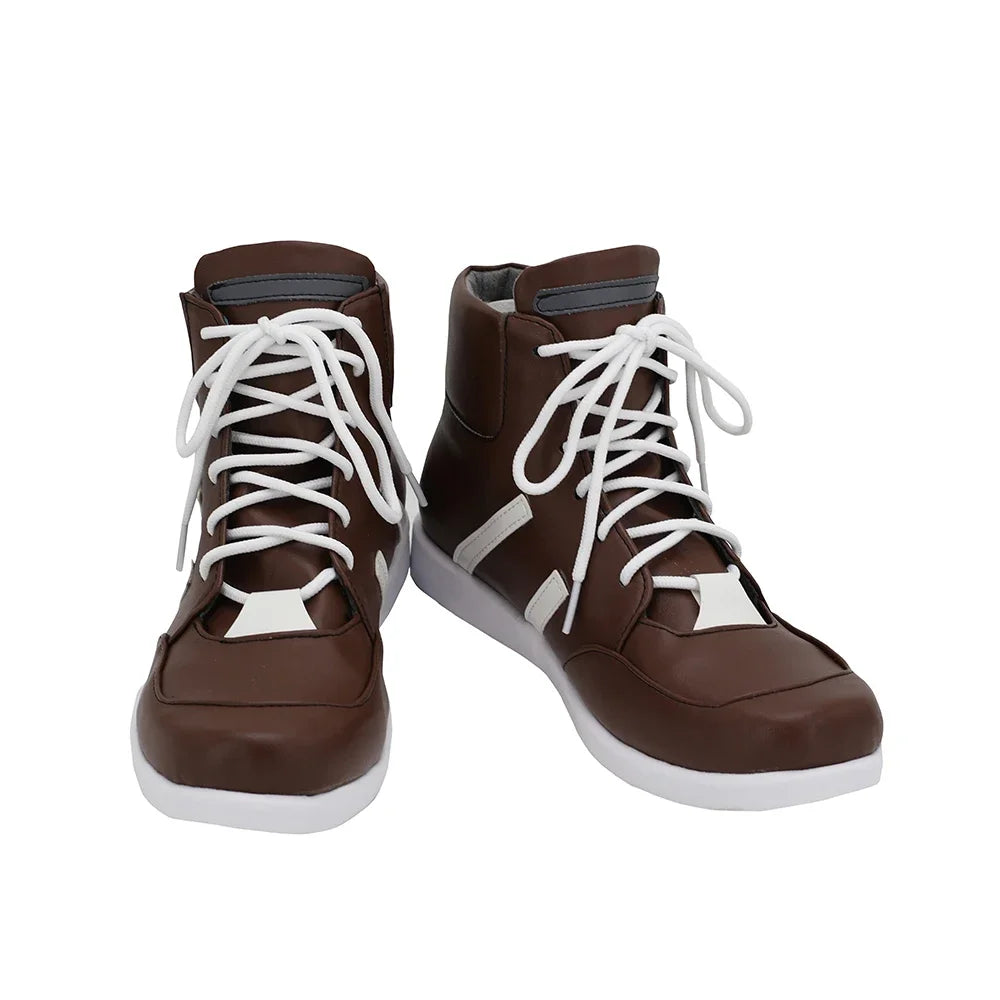 Arknights Adnachiel Cosplay Shoes Brown Boots