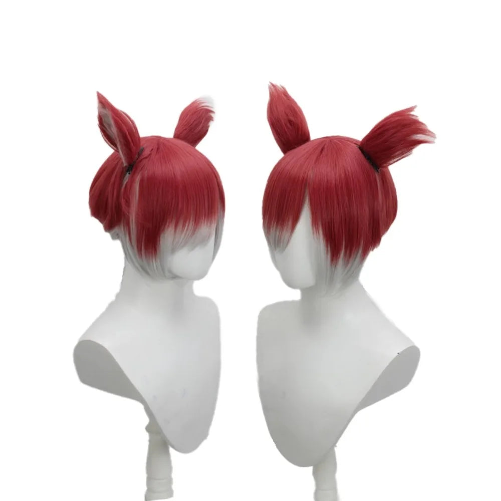 Final Fantasy XIV FF14 Crystal Exarch Gradient Cosplay Wig with Ears