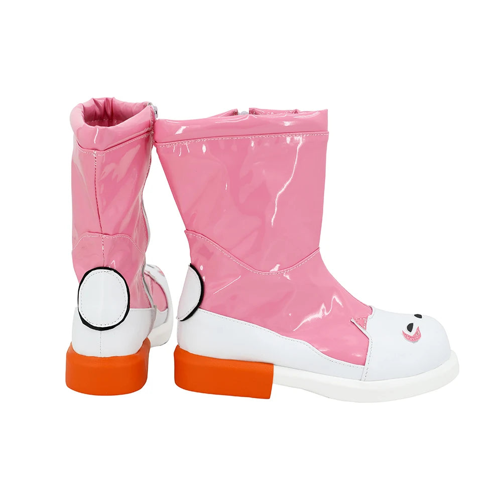 Overwatch Kiriko Dance of Rain Cosplay Shoes Pink Boots