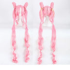 Perruque rose style cosplay Sailor Moon Dark Lady Chibiusa, cheveux d'anime 