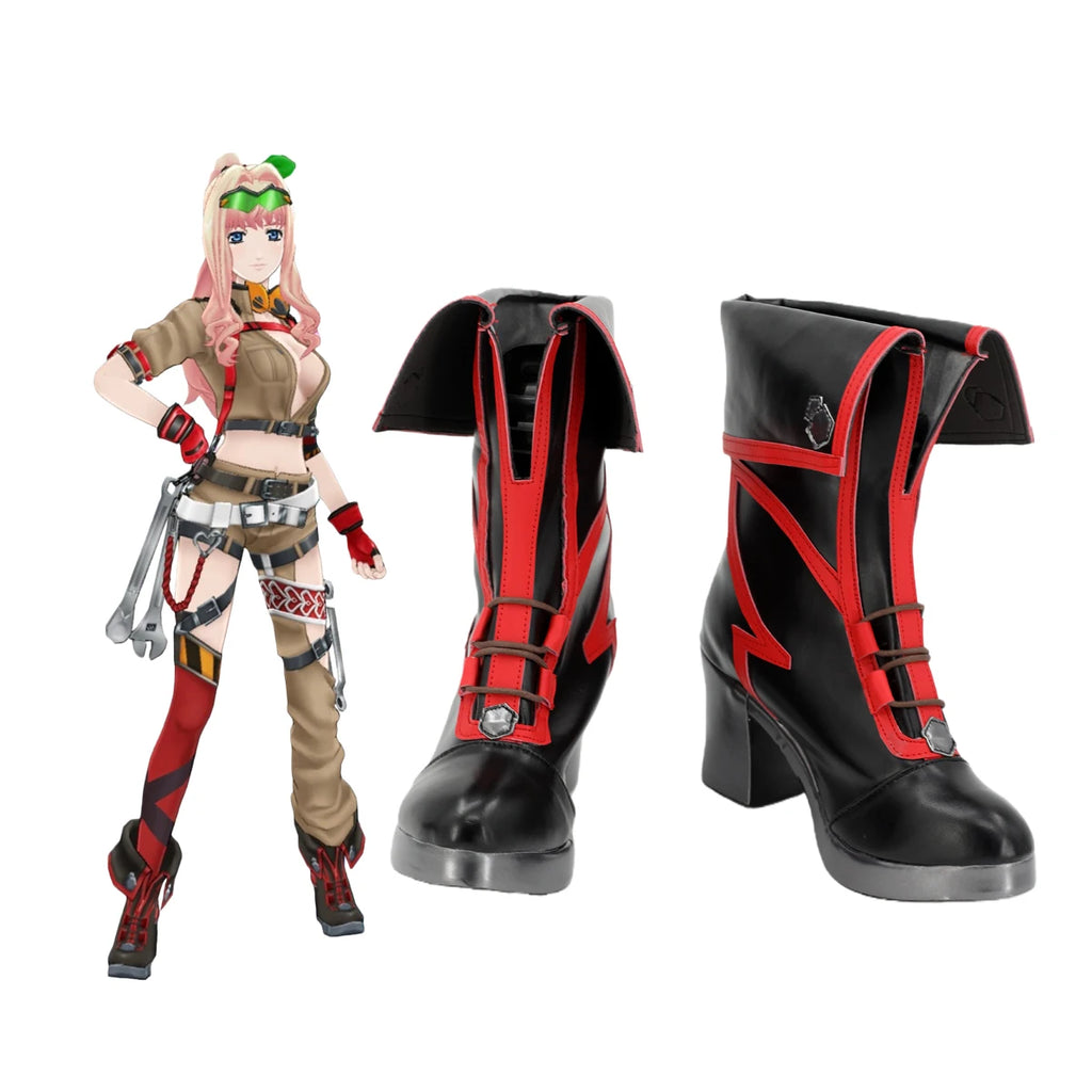 Macross Frontier Sheryl Nome Cosplay Shoes High Heel Boots Custom Made