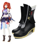 Honkai Impact 3 Senadina Cosplay Boots High Heel Black Shoes