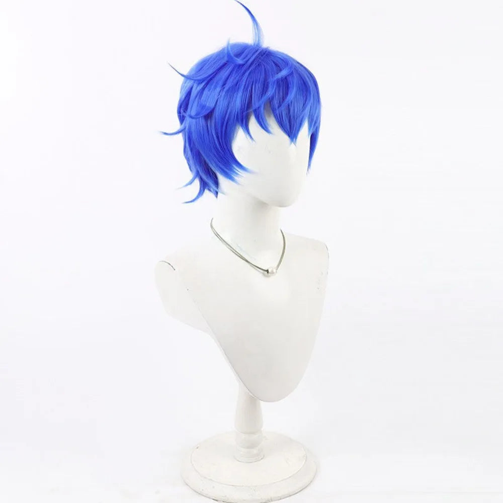 FGO Blazing Star Hassan Cosplay Wig Blue Hair