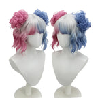 Wednesday Enid Sinclair Styled Cosplay Wig Wolf Girl 2 Colored Ready Hair4