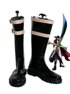 One Piece Dracule Mihawk Cosplay Shoes Black Boots
