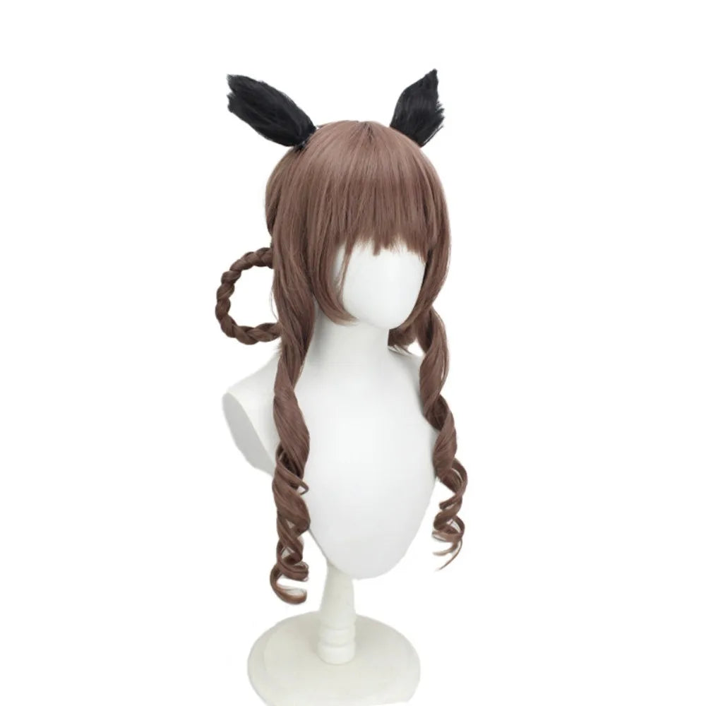 Gentildonna Cosplay Wig Uma Musume Pretty Derby Heat Resistant Brown Hair