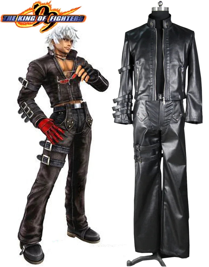 King of Fighters 99 K DASH Black Cosplay Costume