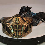 Mortal Kombat Scorpion Sub-Zero Half Face Mask Adjustable Cosplay Prop