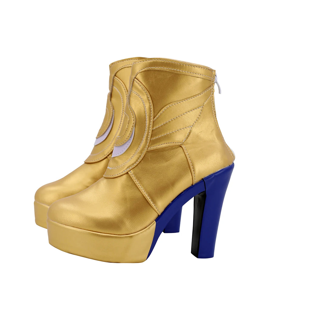 Honkai Star Rail Saphir Cosplay Shoes Golden Boots Custom Made