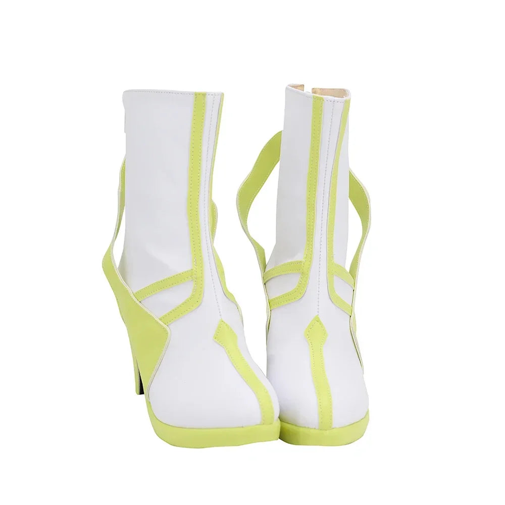 Sword Art Online Leafa Cosplay Boots High Heel White Shoes