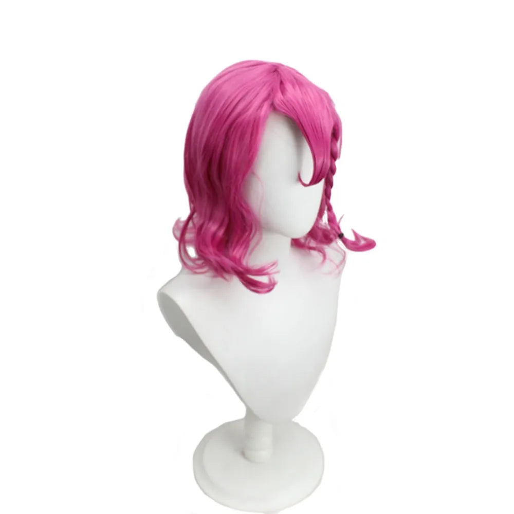 Danganronpa 2 Kazuichi Soda Cosplay Wig Pink Hair