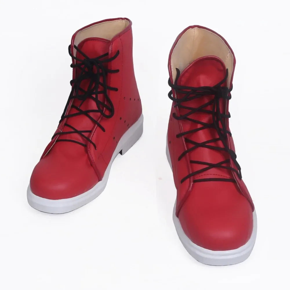 Persona5 Akira Kurusu Cosplay Boots Red Shoes