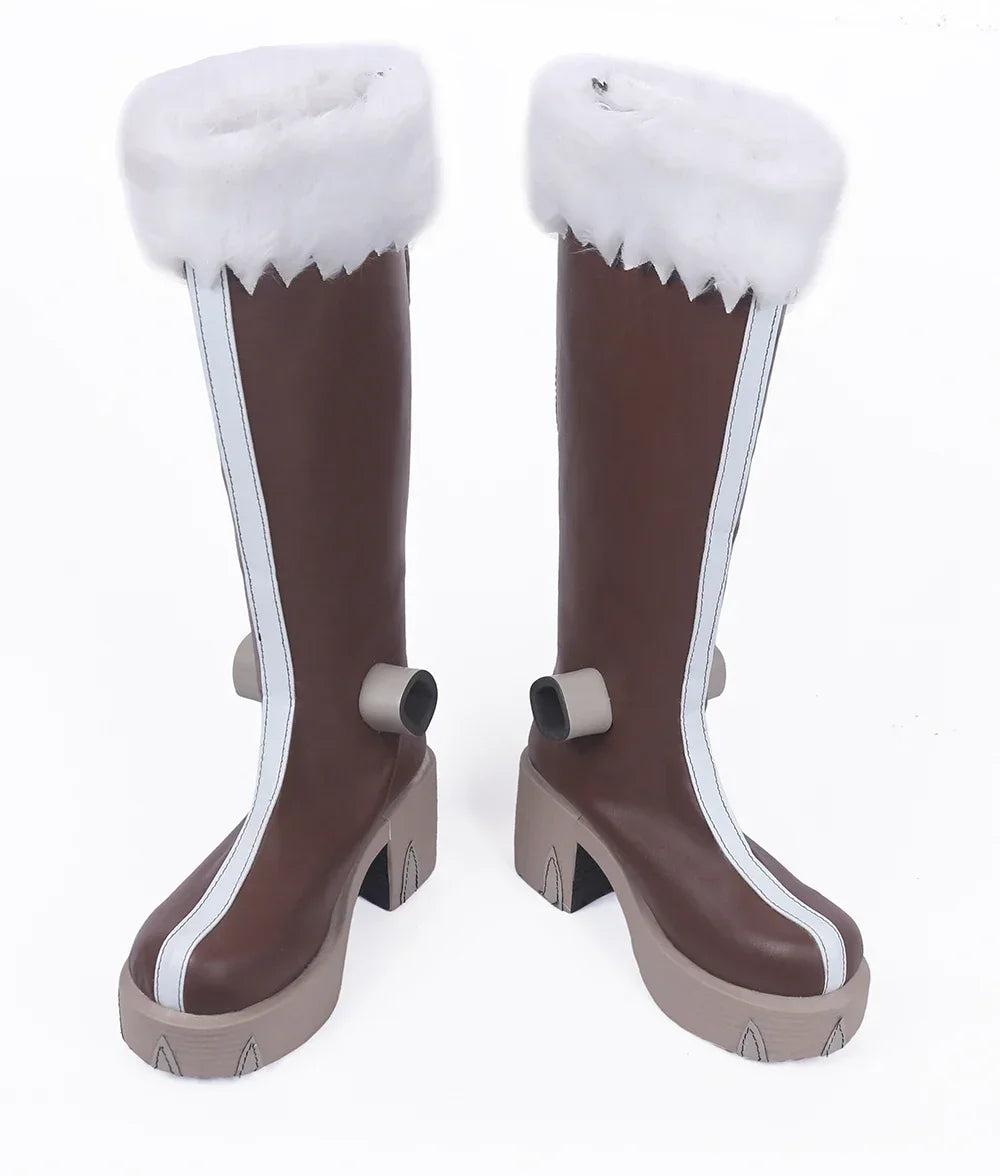My Hero Academia Tiger Yawara Chatora Cosplay Boots Brown Shoes