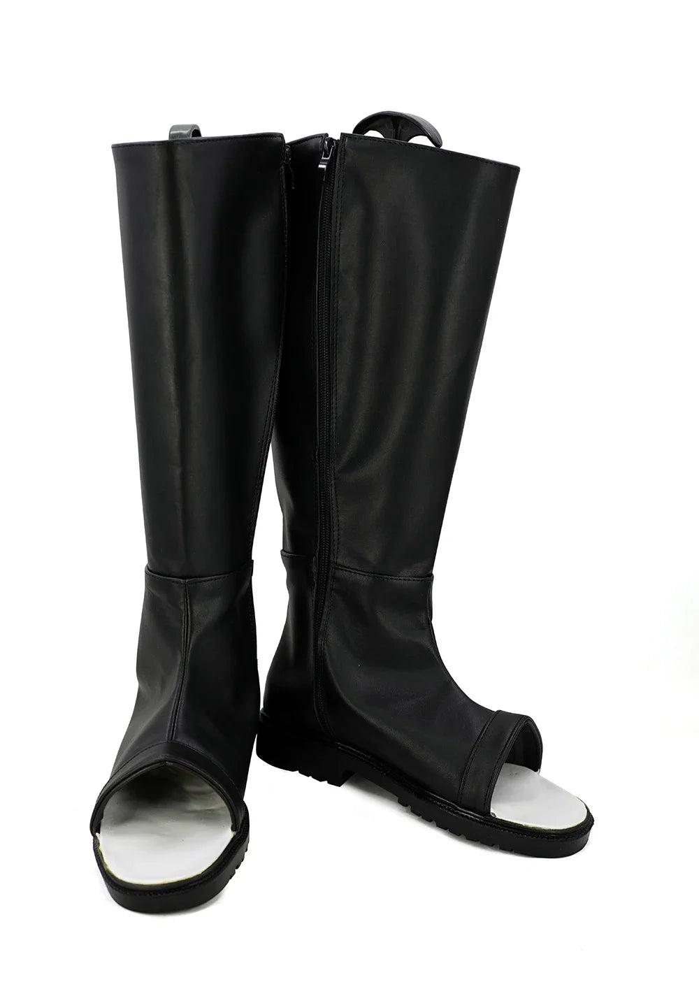 Naruto Haruno Sakura Cosplay Boots Black Leather Shoes