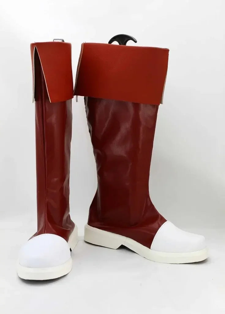 Fairy Tail Wendy Marvell Cosplay Boots Red Shoes Custom Made
