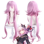 Honkai Star Rail March 7th Night Moon Cosplay Wig Simulation Scalp Gradient Color Heat Resistant Synthetic Hair