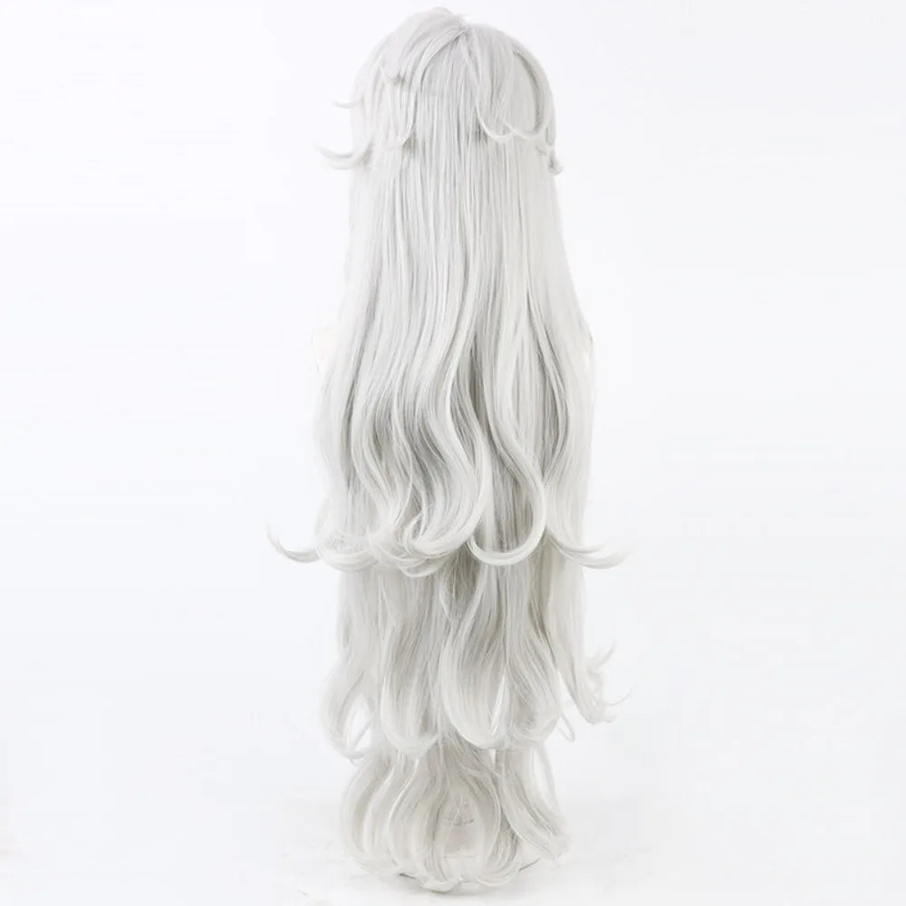 FGO Solomon Cosplay Wig Silver Long Straight Hair