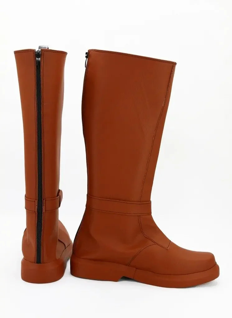 Star Wars Obi Wan Kenobi Cosplay Boots Red Shoes