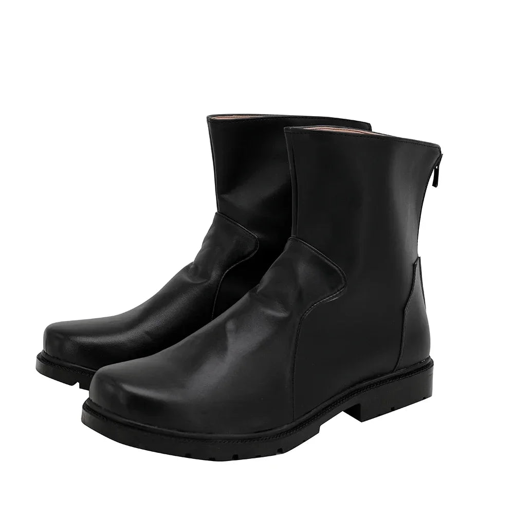 Final Fantasy VII Remake Rufus Shinra Cosplay Boots Black Shoes