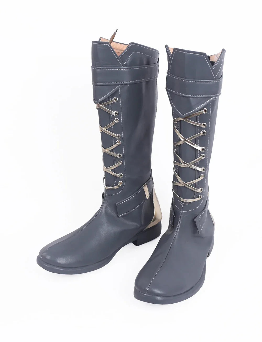 Overwatch Ashe Elizabeth Cosplay Boots Caledonia Calamity Grey Shoes