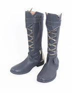 Overwatch Ashe Elizabeth Cosplay Boots Caledonia Calamity Grey Shoes