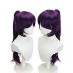 Perruque de Cosplay Yoruichi Shihoin à l'eau de Javel, cheveux violets pour ensemble de costumes 