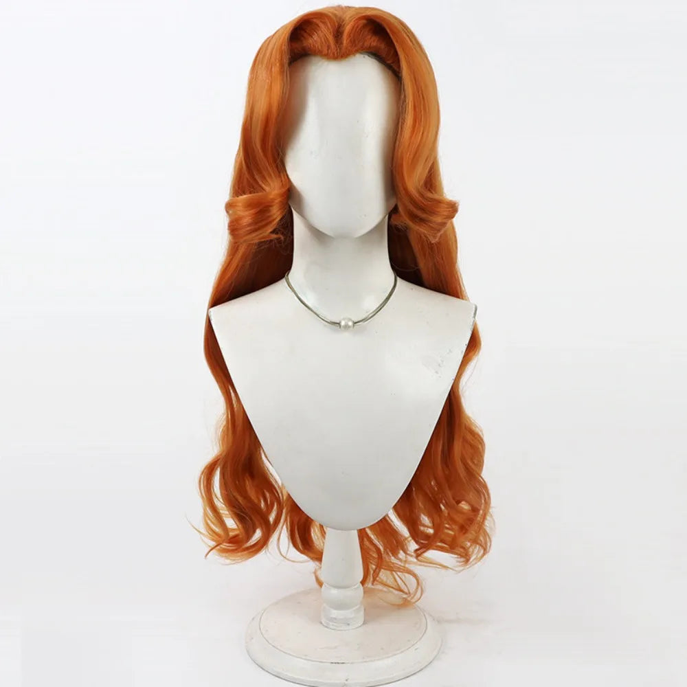 Bleach Rangiku Matsumoto Cosplay Wig Organge Curly Hair
