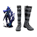 Valorant Agent Omen Cosplay Shoes Tailored Leather Boots Any Size for Unisex