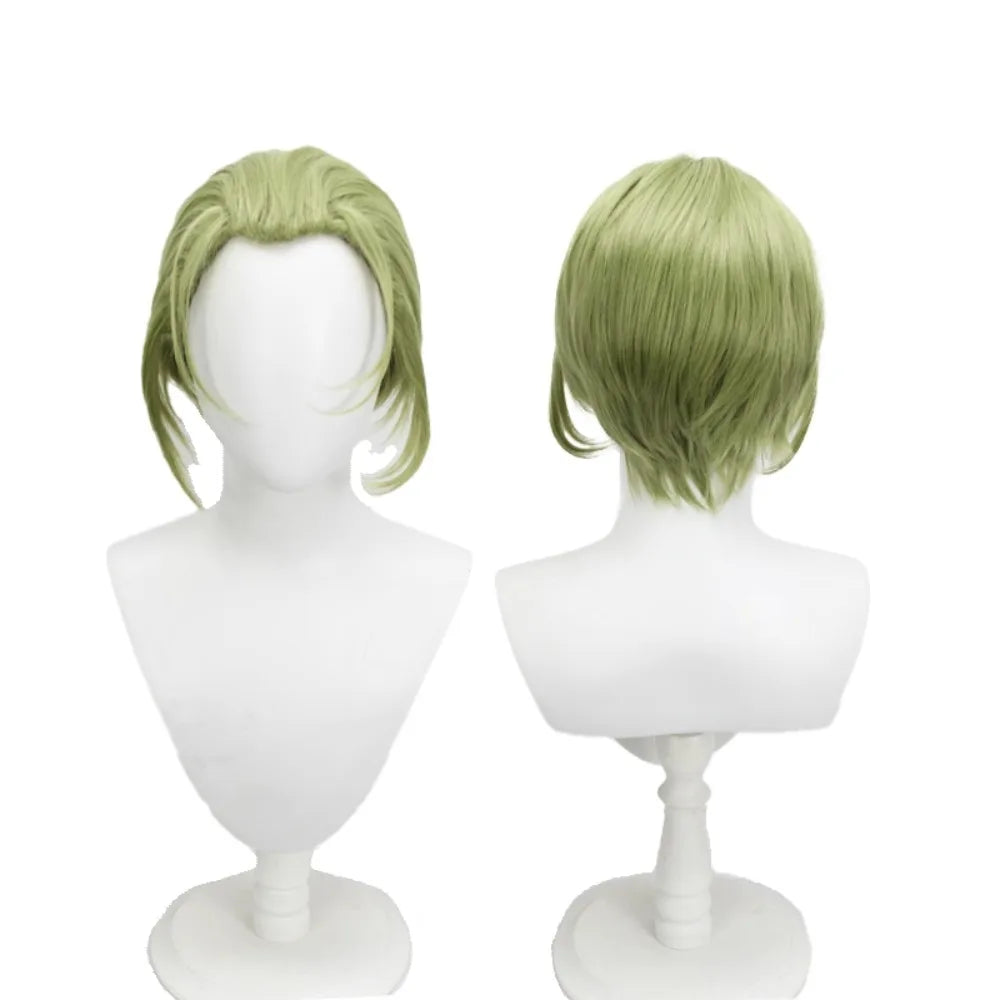 Frieren Beyond Journey's End Heiter Cosplay Wig Green Short Hair