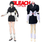 Ensemble complet de cosplay de Nemu Kurotsuchi (Bleach TYBW) : kimono de la Guerre Sanglante de Mille Ans, perruque, chaussures et brassard de vice-capitaine. 