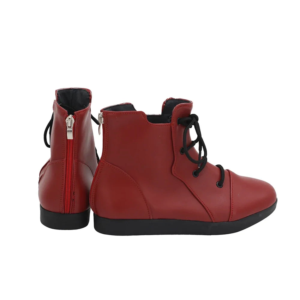 Chaussures de cosplay de Yuji Itadori (Jujutsu Kaisen), bottes rouges sur mesure